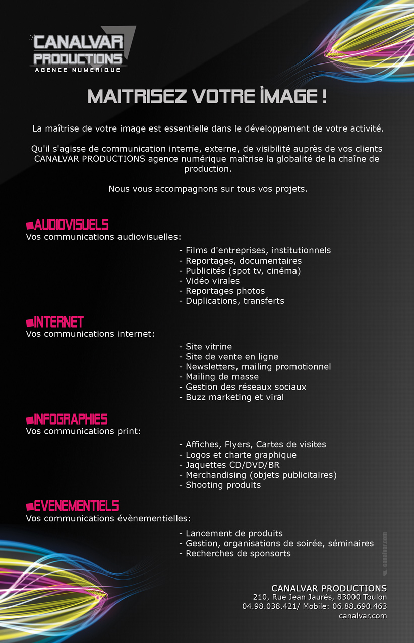 exemple d'affiche, flyer