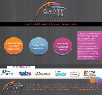 Essai site pour le Club du BTp 83